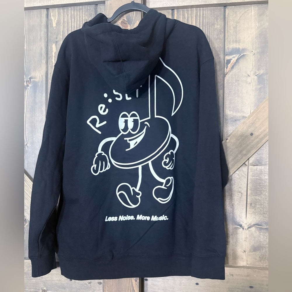 Re:Set Black Hoodie for Men - Picture 5 of 6